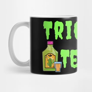 Trick or Tequila Funny Halloween Mask Mug